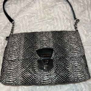 Calvin Klein Monochrome Textured Shoulder Bag